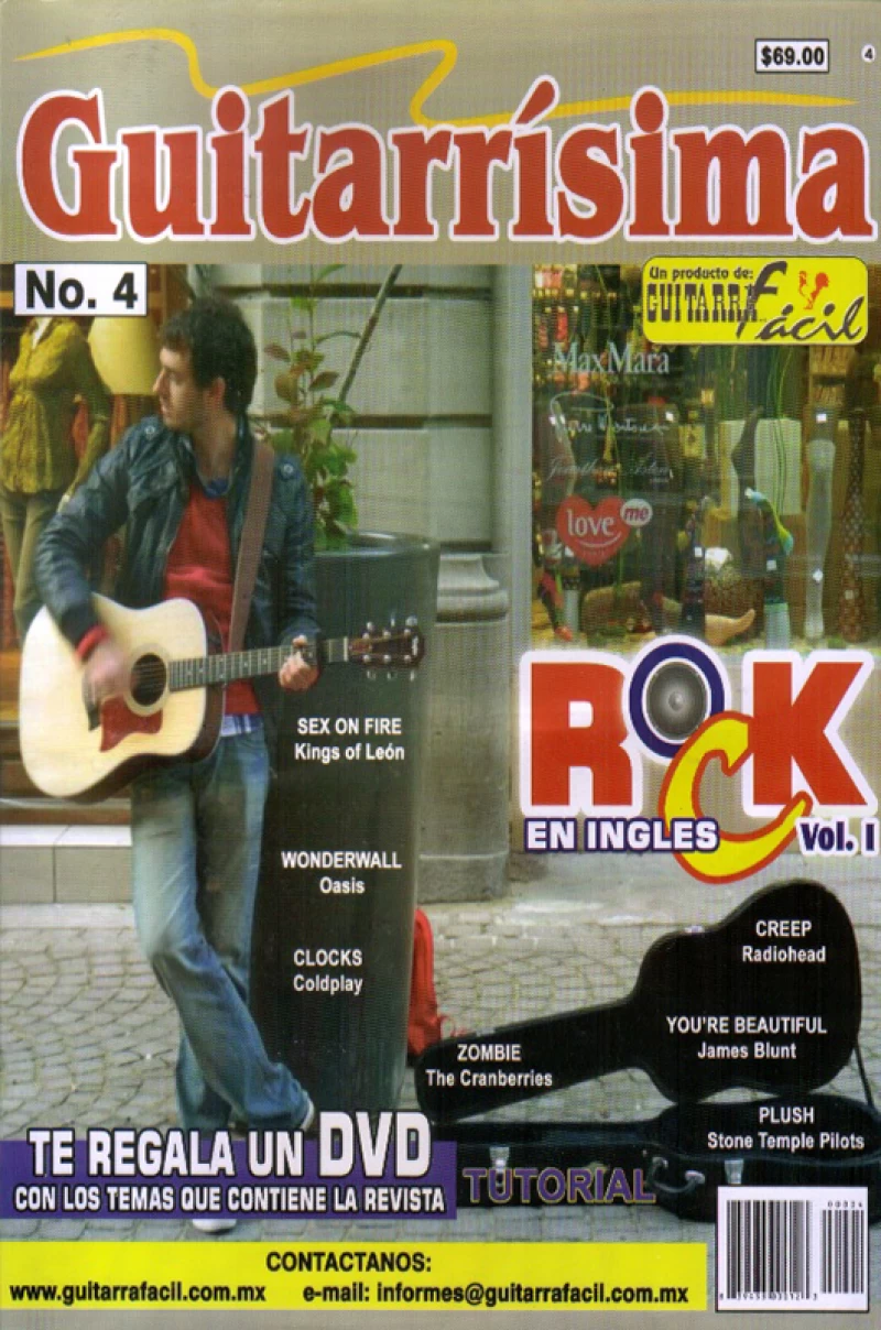 Guitarrísima - No.4 - Rock en Inglés vol. 1 dvd