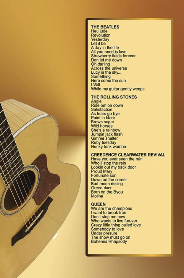 Álbum de Guitarra Fácil - No.471 -The Beatles- Rolling Stone - Queen - Creedence Clearwater Revival