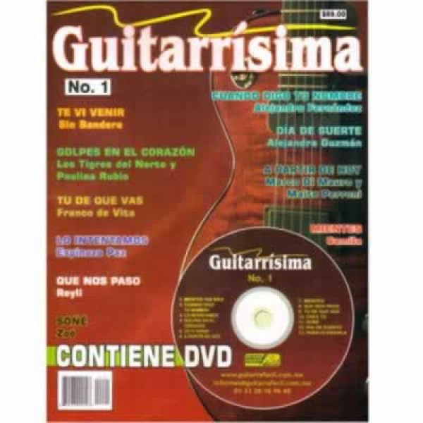 Guitarrísima - No.1 - Baladas Pop Vol. I en dvd