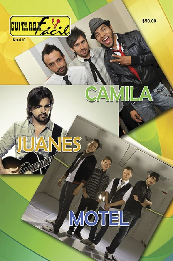 Álbum de Guitarra Fácil - No.410 - Juanes - Motel - Camila
