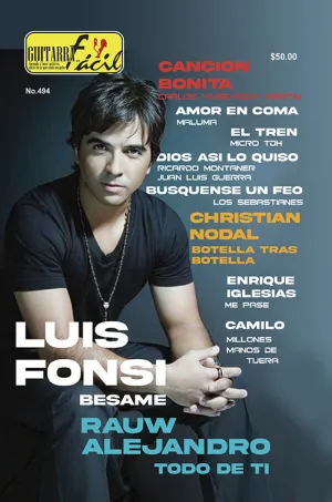 Álbum de Guitarra Fácil - No.494 - Luis Fonsi - Raw Alejandro - Christian Nodal y más