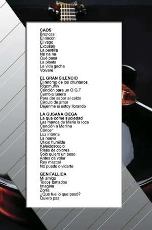 Álbum de Guitarra Fácil - No.334 - Caos - Genitallica - El Gran Silencio - La Gusana Ciega