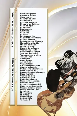Álbum de Guitarra Fácil - No 282 - Los Tucanes de Tijuana - Los Tiranos del Norte