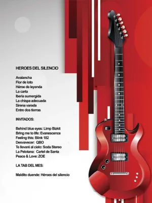 Guitarra Eléctrica -No.20-Héroes del Silencio