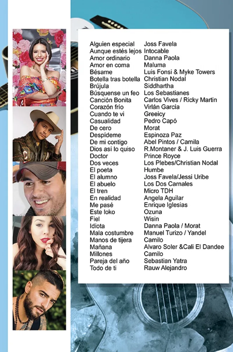 Álbum de Guitarra Fácil - No.494 - Luis Fonsi - Raw Alejandro - Christian Nodal y más