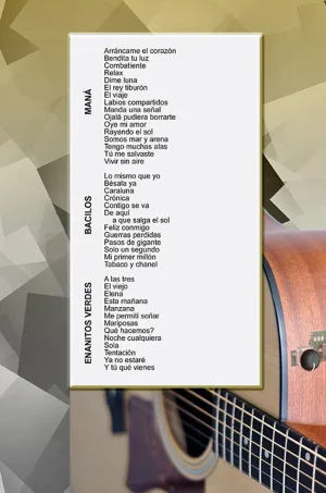 Álbum de Guitarra Fácil - No.394 - Maná - Enanitos Verdes - Bacilos