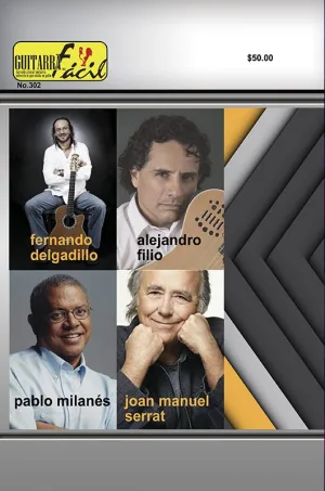 Álbum de Guitarra Fácil - No.302 - Pablo Milanés, Joan Manuel Serrat, Alejandro filio, Fernando Delgadillo