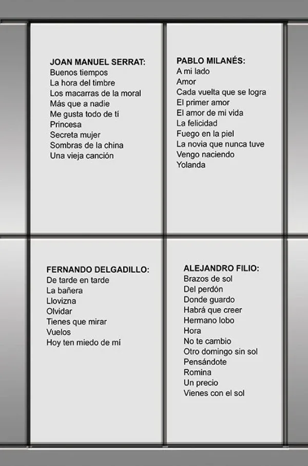 Álbum de Guitarra Fácil - No.302 - Pablo Milanés, Joan Manuel Serrat, Alejandro filio, Fernando Delgadillo