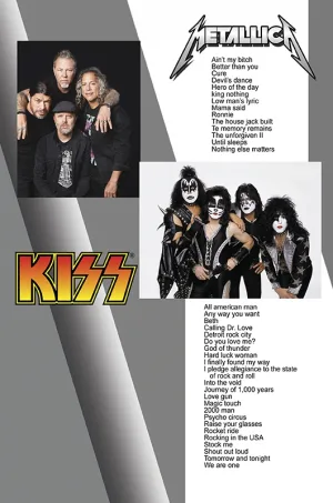 Álbum de Guitarra Fácil - No.304 - Kiss / Metállica.