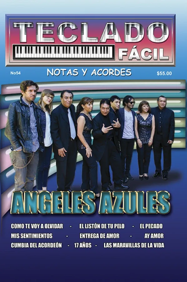 Teclado Fácil - No.54 - Ángeles Azules