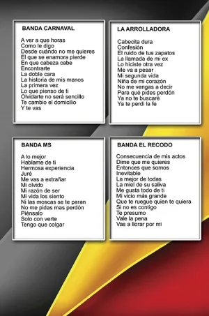 Álbum de Guitarra Fácil - No.452 - 4 Grandes de la Banda (Banda Carnaval, Banda La Arrolladora, Banda MS, Banda El Recodo)