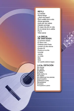 Álbum de Guitarra Fácil - No.426 -Reyli - La Oreja de Van Gogh - la 5a Estación