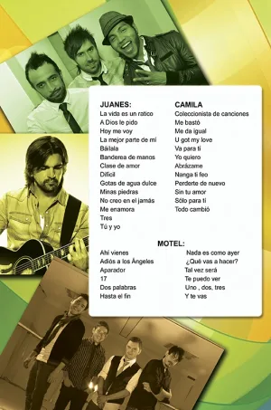 Álbum de Guitarra Fácil - No.410 - Juanes - Motel - Camila