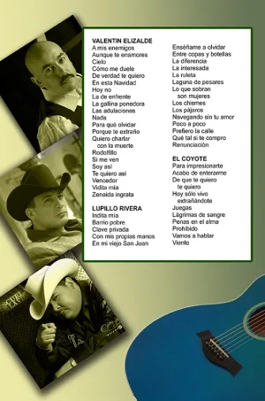 Álbum de Guitarra Fácil - No.398 - Valentín Elizalde - Lupillo Rivera - El Coyote