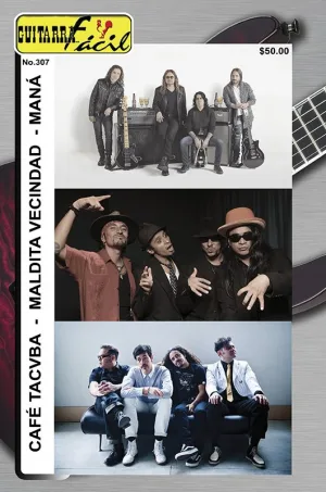 Álbum de Guitarra Fácil - No.307 - Maná - Café Tacuba - Maldita Vecindad
