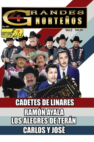Álbum de Guitarra Fácil – No.461 – 4 Grandes de la canción norteña