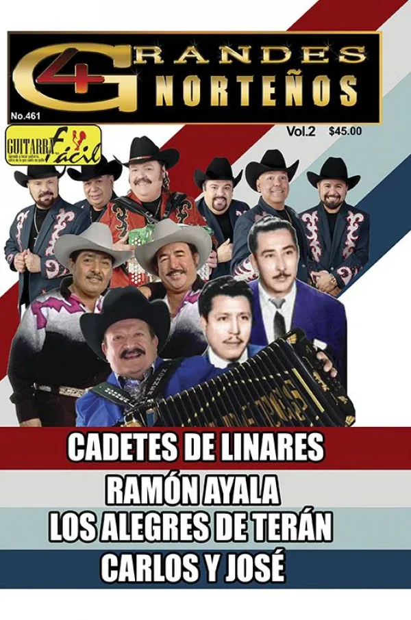 Álbum de Guitarra Fácil – No.461 – 4 Grandes de la canción norteña