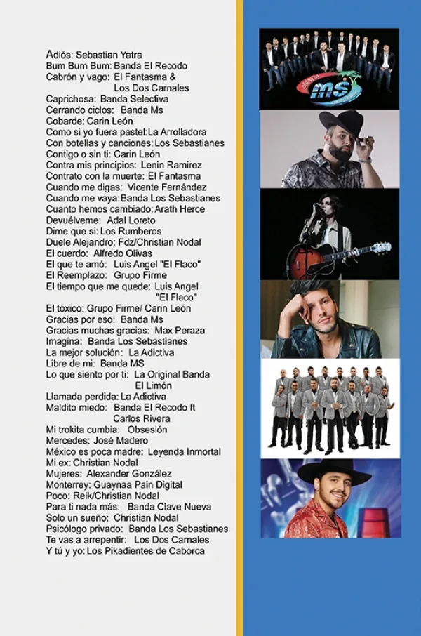 Álbum de Guitarra Fácil – No.493 -  Seabastian Yatra / El Fantasma (Exitos)