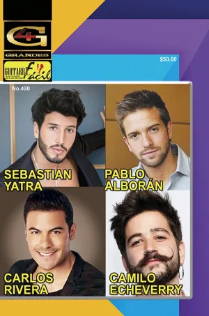 Álbum de Guitarra Fácil – No.490 -  Sebastian Yatra / Pablo Alborán / Camilo /Carlos Rivera