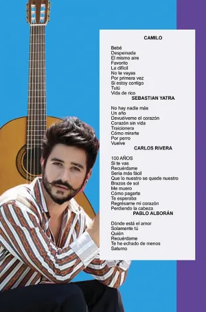 Álbum de Guitarra Fácil – No.490 -  Sebastian Yatra / Pablo Alborán / Camilo /Carlos Rivera